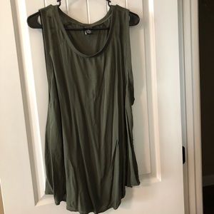TORRID army green top